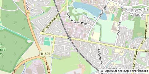 Map of Newcastle Upon Tyne, Tyne & Wear