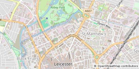 Map of Leicester