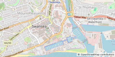 Map of Swansea