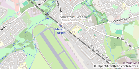 Map of Solihull, West Midlands