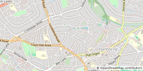 Map of Birmingham, West Midlands