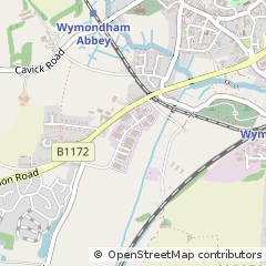Map of Wymondham, Norfolk