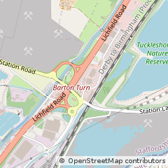 Map of Barton Under Needwood, Burton Upon Trent