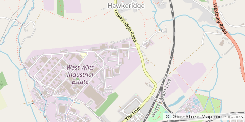 Map of Westbury, Wiltshire