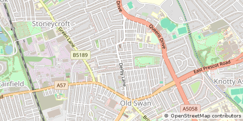 Map of Liverpool, Merseyside