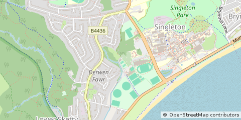 Map of Swansea