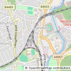 Map of Swansea, West Glamorgan