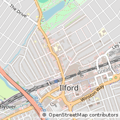 Map of Ilford, Essex