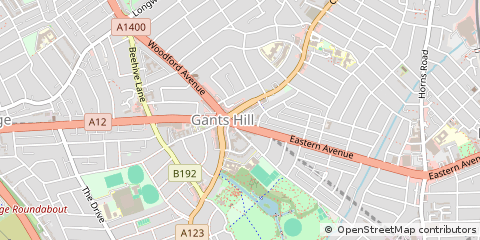 Map of Ilford, Essex