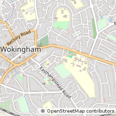 Map of Wokingham, Berkshire