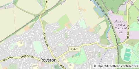 Map of Barnsley, South Yorkshire