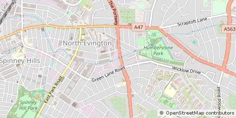 Map of Leicester, Leicestershire