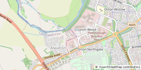 Map of Peterborough