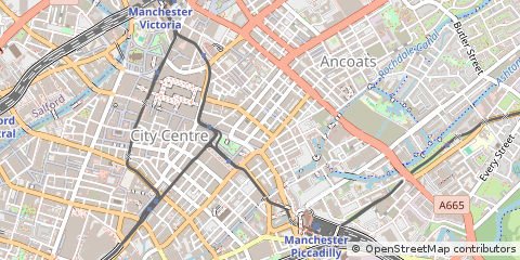Map of Manchester