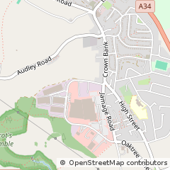 Map of Stoke on Trent, Staffordshire