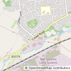 Map of Alsager, Cheshire