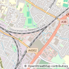 Map of Gloucester, Gloucestershire