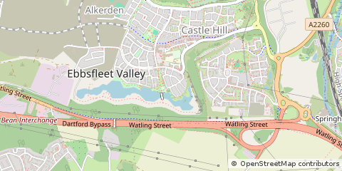 Map of Swanscombe