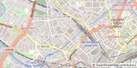 Map of Birmingham, West Midlands