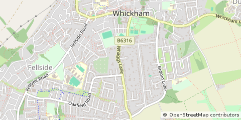 Map of Newcastle Upon Tyne, Tyne and Wear