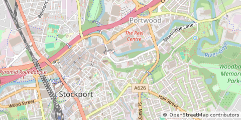 Map of Stockport, Cheshire