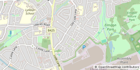Map of Solihull