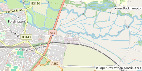 Map of Dorchester, Dorset