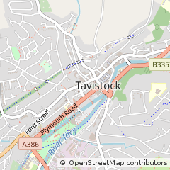 Map of Tavistock, Devon