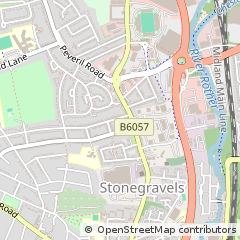 Map of Chesterfield, Derbyshire