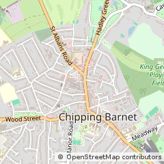 Map of Barnet, Hertfordshire