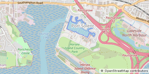 Map of Portsmouth,, Hampshire