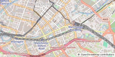 Map of Manchester, Greater Manchester