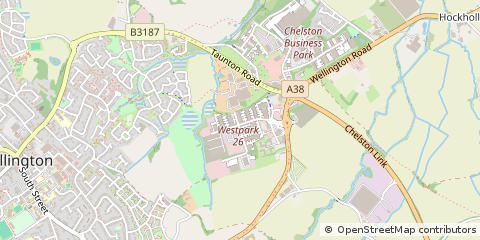 Map of Wellington, Somerset
