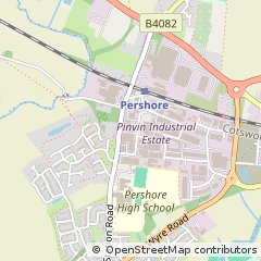 Map of Pershore, Worcs