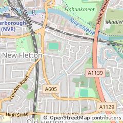 Map of Peterborough, Cambridgeshire