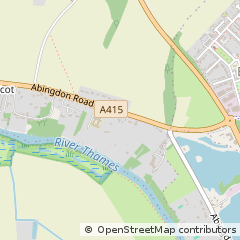 Map of Burcot, Oxfordshire