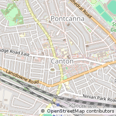 Map of Cardiff