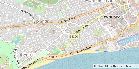 Map of Swansea