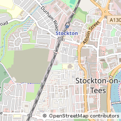 Map of Stockton-on-Tees, Cleveland