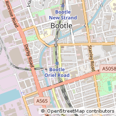 Map of Bootle, Merseyside