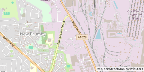 Map of Scunthorpe, South Yorkshire