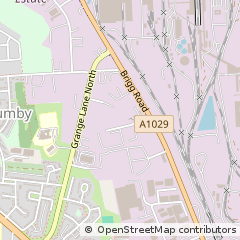 Map of Scunthorpe, South Yorkshire