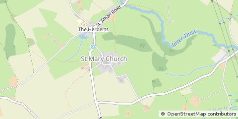 Map of Cowbridge, South Glamorgan