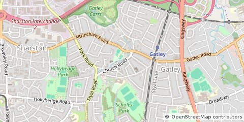 Map of Cheadle, Cheshire