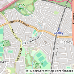 Map of Cheadle, Cheshire