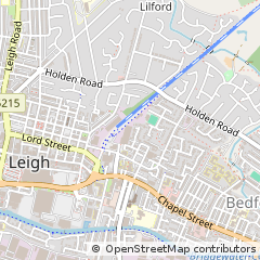Map of Leigh, Lancashire