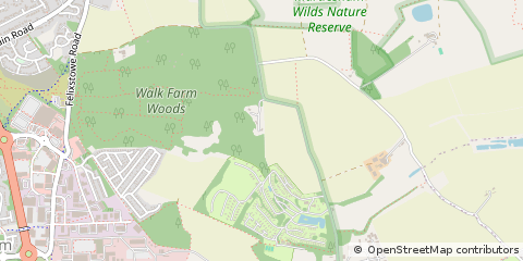 Map of Woodbridge, Suffolk