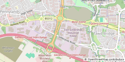 Map of Skelmersdale, Lancashire