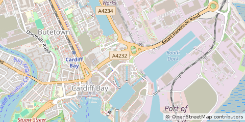 Map of Cardiff BAY, Cardiff