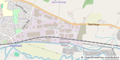 Map of Thatcham, Berkshire